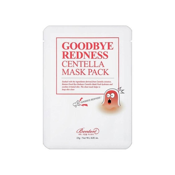 Miin Korean Cosmetics Benton Goodbye Redness Centella Mask Pack 