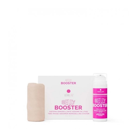 Veralab Belly Booster - Sistema Rimodellante Addome In 2 Fasi Con Crema E Guaina Micro-Massaggiante Nude Taglia M
