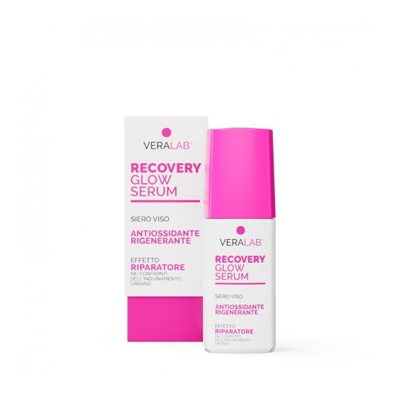 Veralab Recovery Glow Serum - Siero Viso Rigenerante Antiossidante Illuminante 30 Ml