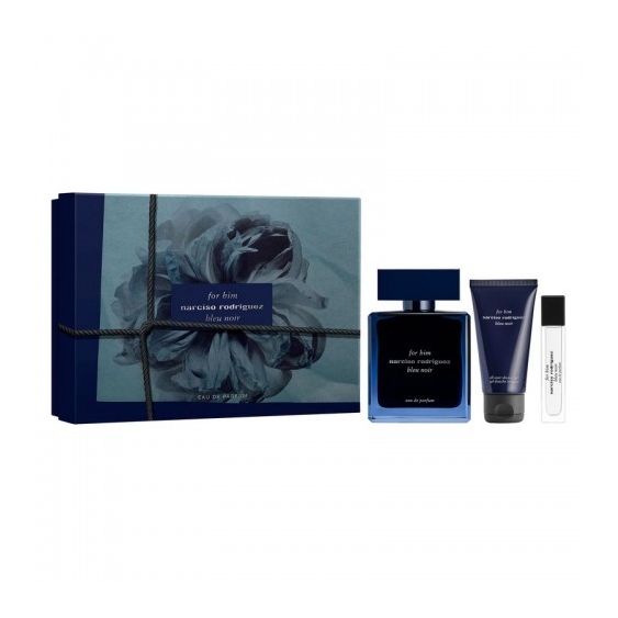 Narciso Rodriguez For Him Bleu Noir - Eau de Parfum 100 ml + Gel Doccia 50 ml + Eau de Parfum 10 ml