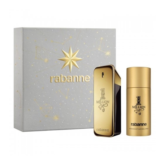 Paco Rabanne Coanetto 1 Million - Eau De Toilette Uomo 100 Ml + Deodorante spray 150 Ml