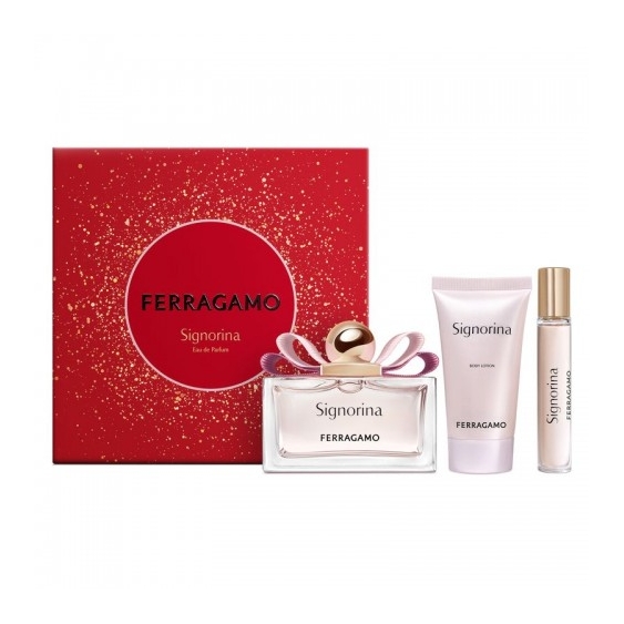 Salvatore Ferragamo Signorina - Eau De Parfum 100 Ml + Body Lotion 50 Ml + Eau De Parfum 15 Ml