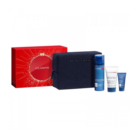 Clarins Cofanetto Men Baume Super Hydratant - Routine Idratante E Dopobarba Uomo