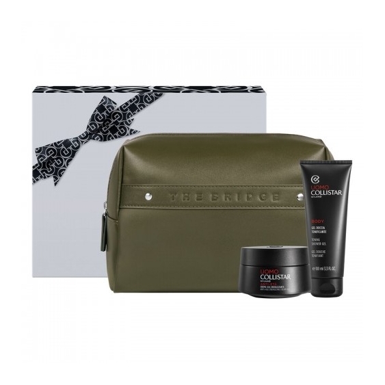 Collistar Cofanetto Uomo - Crema viso 50 ml + Gel doccia 100 ml + Pochette