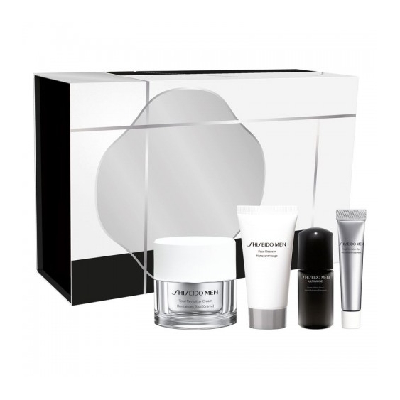 Shiseido Cofanetto Men Routine Anti-Età Globale - Skincare Maschile Completa E Rigenerante