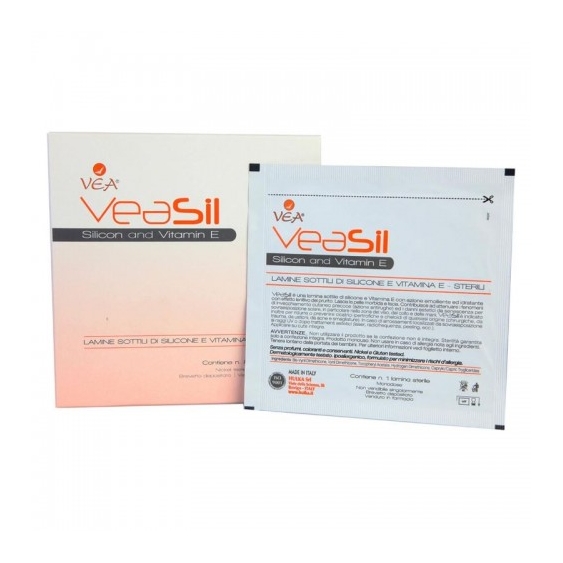 Vea Sil - 8 Lamine Non Adesiva Con Silicone E Vitamina E Per Cicatrici E Invecchiamento Cutaneo