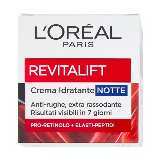 L'Oreal Paris Revitalift - Crema Idratante Notte Anti-Età Rassodante 50 Ml