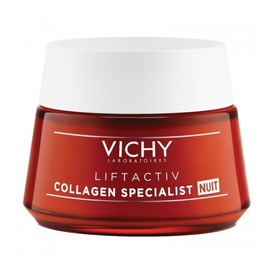 Vichy Liftactiv Collagen Specialist Nuit - Crema Viso Rinforzante Illuminante 50 Ml