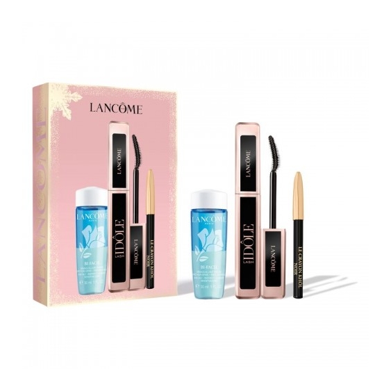 Lancome cofanetto Lash Idole Mascara Nero + Struccante Occhi Bifasico + Khol Eye Pen Mini N. 027 Noir