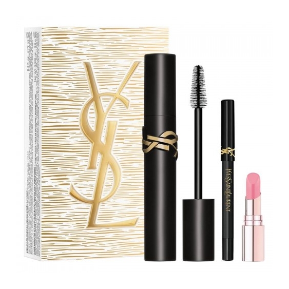 Yves Saint Laurent Mascara Lash Clash Nero + Matita Occhi Lines Liberated + Candy Glow N. 1b
