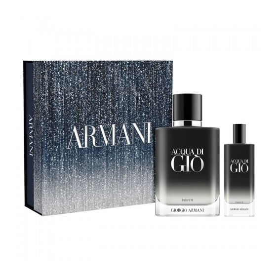 Armani Cofanetto Acqua Di GiÃ - Parfum Uomo 100 Ml Vapo + Parfum Uomo 15 Ml Vapo