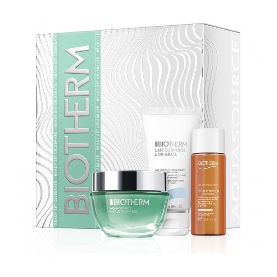 Biotherm Cofanetto Aquasource Hyalu Plump Gel - Routine Di Bellezza Completa Per Una Pelle Radiosa