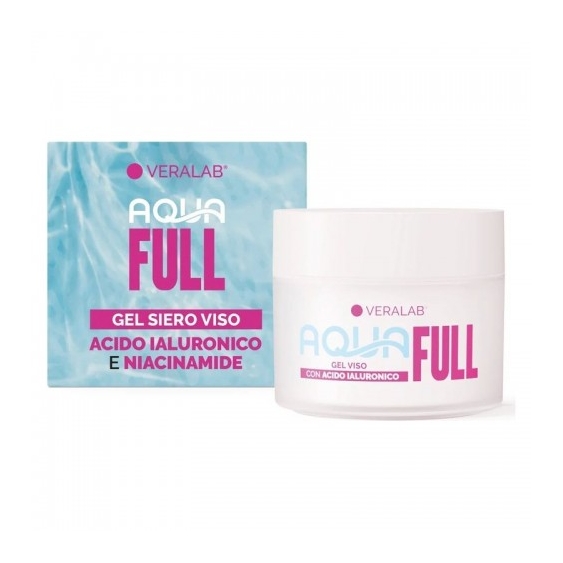 Veralab Aqua Full - Gel Siero Con Acido Ialuronico e Niacinamide 50 Ml