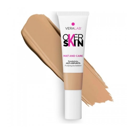 Veralab Overskin Mat And Care - Fondotinta Anti-Impurità N. 8.5 Macadamia