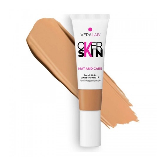 Veralab Overskin Mat And Care - Fondotinta Anti-Impurità  N. 10 Cinnamon