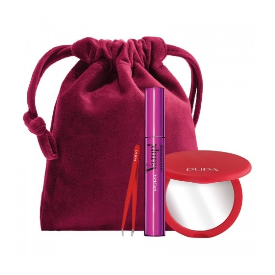 Pupa Kit Vamp Mascara Lash Extender + Pinzetta + Specchietto + Pochette