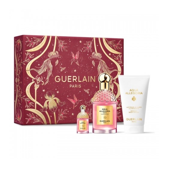 Guerlain Aqua Allegoria Forte Florabloom - Edp 75 Ml + Edp 7,5 Ml + Latte Corpo 75 Ml