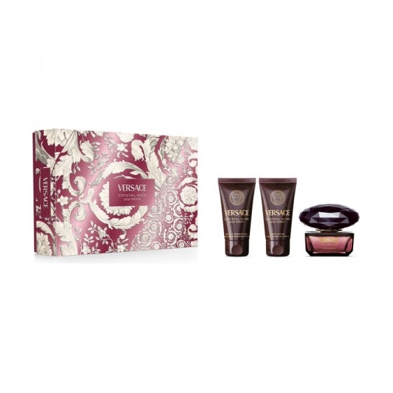 Versace Crystal Noir Pour Femme - Edp Vapo 50 Ml + Bath & Shower Gel 50 Ml + Lozione Corpo 50 Ml
