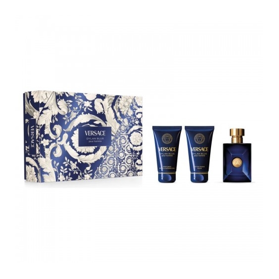 Versace Dylan Blue Pour Homme - Edt 50 Ml Vapo + Perfumed Bath & Shower Gel 50 Ml + After Shave Balm 50 Ml