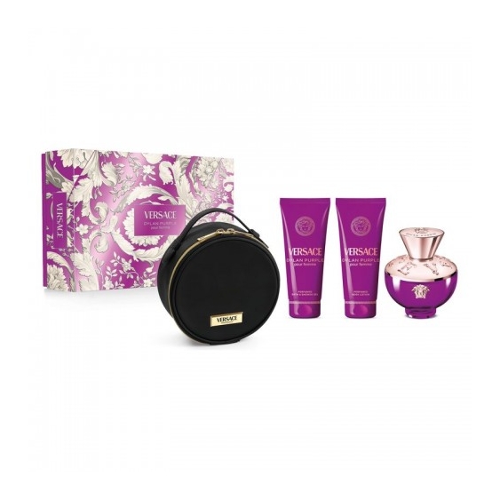 Versace Dylan Purple Pour Femme - Edp 100 Ml Vapo + Gel Doccia 100 Ml + Lozione Corpo 100 Ml + Beauty Case