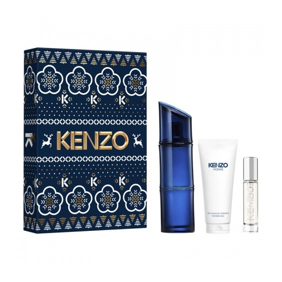 Kenzo Homme Intense - Edt Intense 110 Ml Vapo + Travel Spray Ricaricabile 10 Ml + Gel Doccia 75 ml