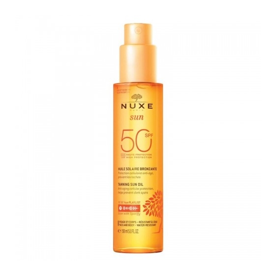 Nuxe Olio Solare Abbronzante Spf 50 - Alta Protezione 150 Ml