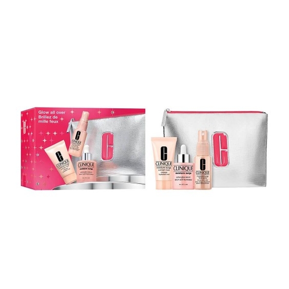 Clinique Cofanetto Moisture Surge - Siero 30 ml + Maschera Notte 30 ml + Spray Viso Idratante 30 ml