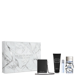 Michael Kors Pour Homme - Edp 100 Ml + Edp Travel Spray 10 Ml + Shower Gel 100 Ml + Portafoglio Nero