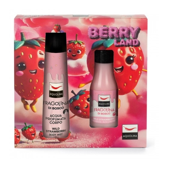 Aquolina Berry Land Fragolina Di Bosco - Acqua Corpo 150 Ml + Bagno Doccia 125 Ml