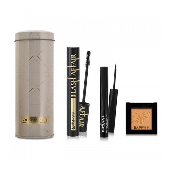Bellaoggi Eyes On Top - Deep Liner Eyeliner + Mascara Lash Affair Shaping & Caring + Ombretto Pearl Color Affair N. 010