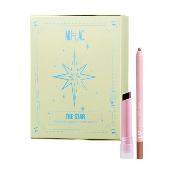 Mulac The Star - Matita Labbra Sugar Almond N. 04 + Balsamo Labbra Deep Amarena N. 08