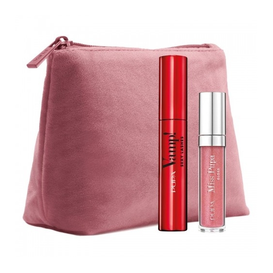 Pupa Kit Vamp - Mascara Sexy Lashes N. 101 Extra Black + Pochette Essenziale
