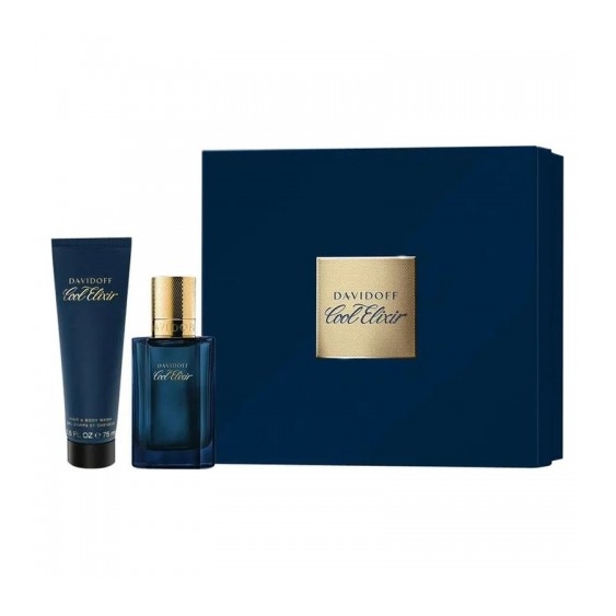 Davidoff Cool Elixir - Parfum Intense 50 Ml + Detergente Corpo E Capelli 75 Ml