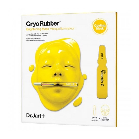 Dr.Jart+ Kit Cryo Rubber Brightening Mask - Maschera Viso + Ampolla Concentrata