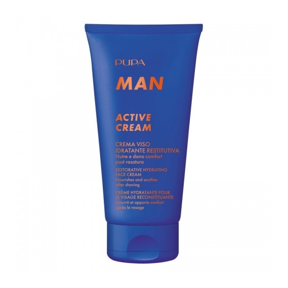 Pupa Man Active Cream - Crema Viso Idratante Restitutiva Dopobarba 50 Ml