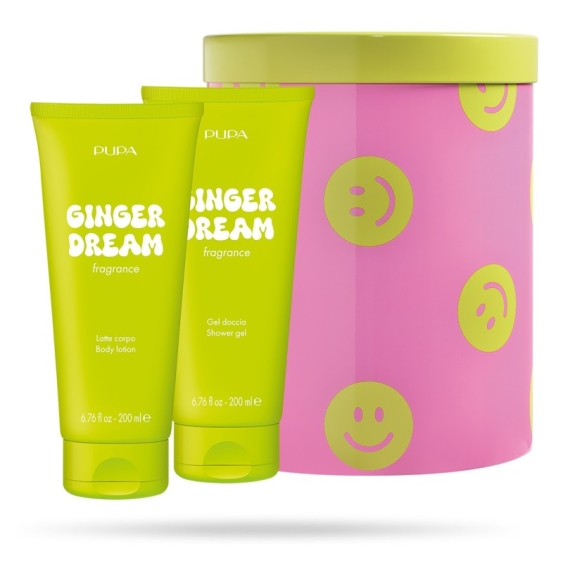 Pupa Happy Box Ginger Dream - Gel Doccia 200 Ml + Latte Corpo 200 Ml + Confezione In Metallo
