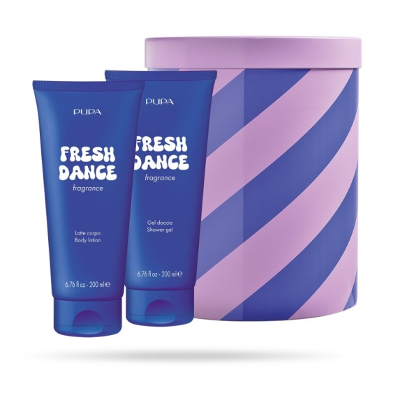 Pupa Happy Box Fresh Dance - Gel Doccia 200 Ml + Latte Corpo 200 Ml + Confezione In Metallo