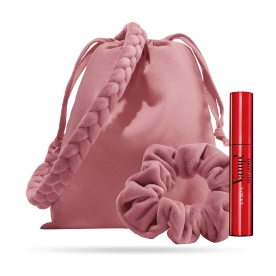Pupa Mascara Vamp Sexy Lashes Sexy Black + Fascia Ed Elastico Per Capelli + Pochette Easy Bag