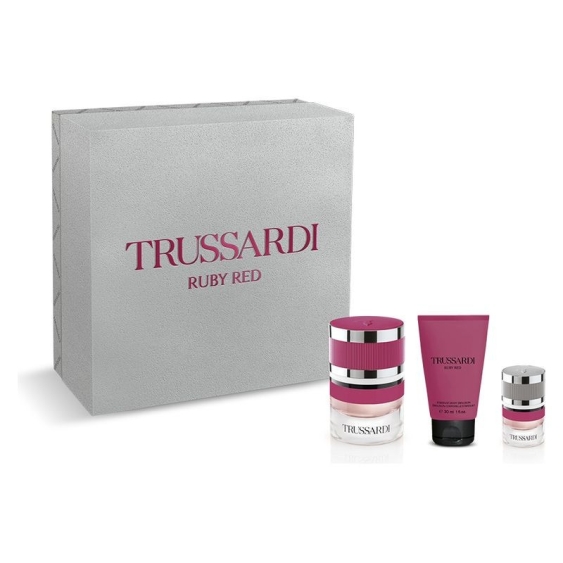 Trussardi Ruby Red - Edp Donna 30 Ml + Body Emulsion 30 Ml + Donna Edp Miniatura 7 Ml