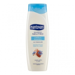 Mantovani Shampoo Neutro Per Capelli Normali Con Estratto Di Semi Di Lino 400 ml