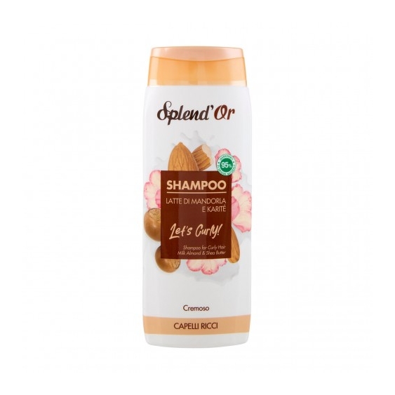 Splend'Or Let's Curly - Shampoo al Latte di Mandorla e Karite 300 ml