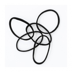 Ib Fashion Hair  25N - 5 Elastici Neri Per Capelli