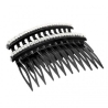 Ib Fashion Hair Pettine A Doppia Fila Nero Con Strass per Capelli