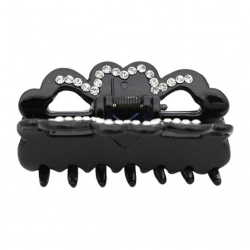Ib Fashion Hair 521N - Pinza A Tartaruga Nera Con Strass