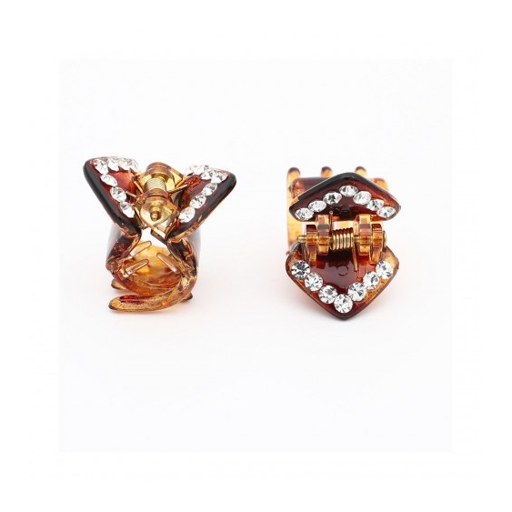 Ib Fashion Hair 157M - 2 Pinze A Tartaruga Con Strass