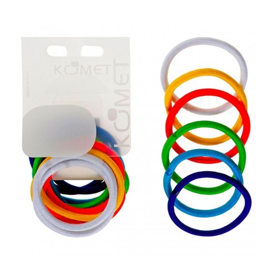 Komet 455 - 12 Elastici Colorati Per Capelli