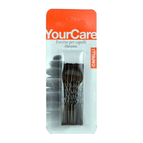 Komet YourCare - 12 Forcine Castano Per Capelli da 2,5