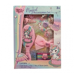 You Go Girl Set Unicorn - Accessori per capelli con spazzola