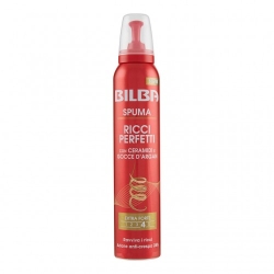 Bilba Spuma Ricci Perfetti - Mousse modellante con Ceramidi e Gocce d'Argan 200 ml