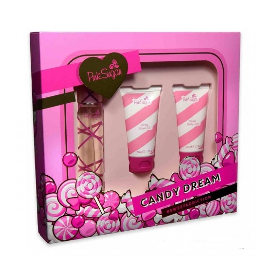 Aquolina Pink Sugar Candy Dream - Edt 50 Ml + Gel doccia 50 Ml + Latte Corpo 50 Ml